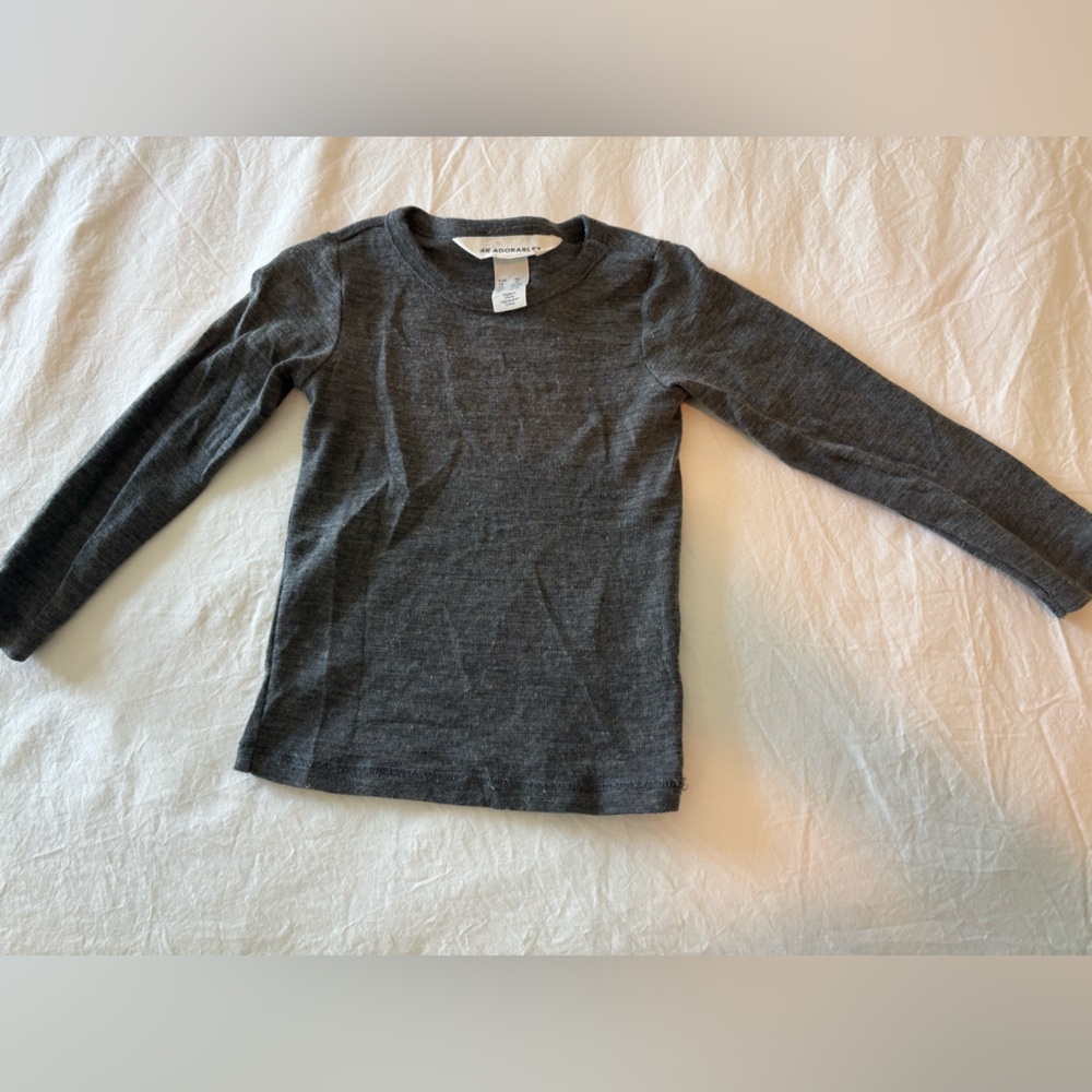 H&M Charcoal Merino Wool Long Sleeve
